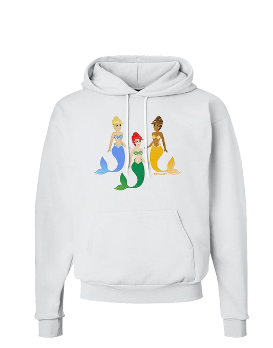 Three Mermaids Hoodie Sweatshirt-Hoodie-TooLoud-White-Small-Davson Sales