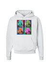 Three Wolves Howling - Pop-Art #1 Hoodie Sweatshirt by TooLoud-Hoodie-TooLoud-White-Small-Davson Sales