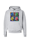 Three Wolves Howling - Pop-Art #2 Hoodie Sweatshirt by TooLoud-Hoodie-TooLoud-AshGray-Small-Davson Sales