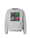 Three Wolves Howling - Pop-Art #2 Sweatshirt by TooLoud-Sweatshirts-TooLoud-AshGray-Small-Davson Sales