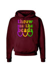 Throw Me The Beads - Mardi Gras Dark Hoodie Sweatshirt by TooLoud-Hoodie-TooLoud-Maroon-Small-Davson Sales