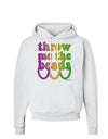 Throw Me The Beads - Mardi Gras Hoodie Sweatshirt by TooLoud-Hoodie-TooLoud-White-Small-Davson Sales