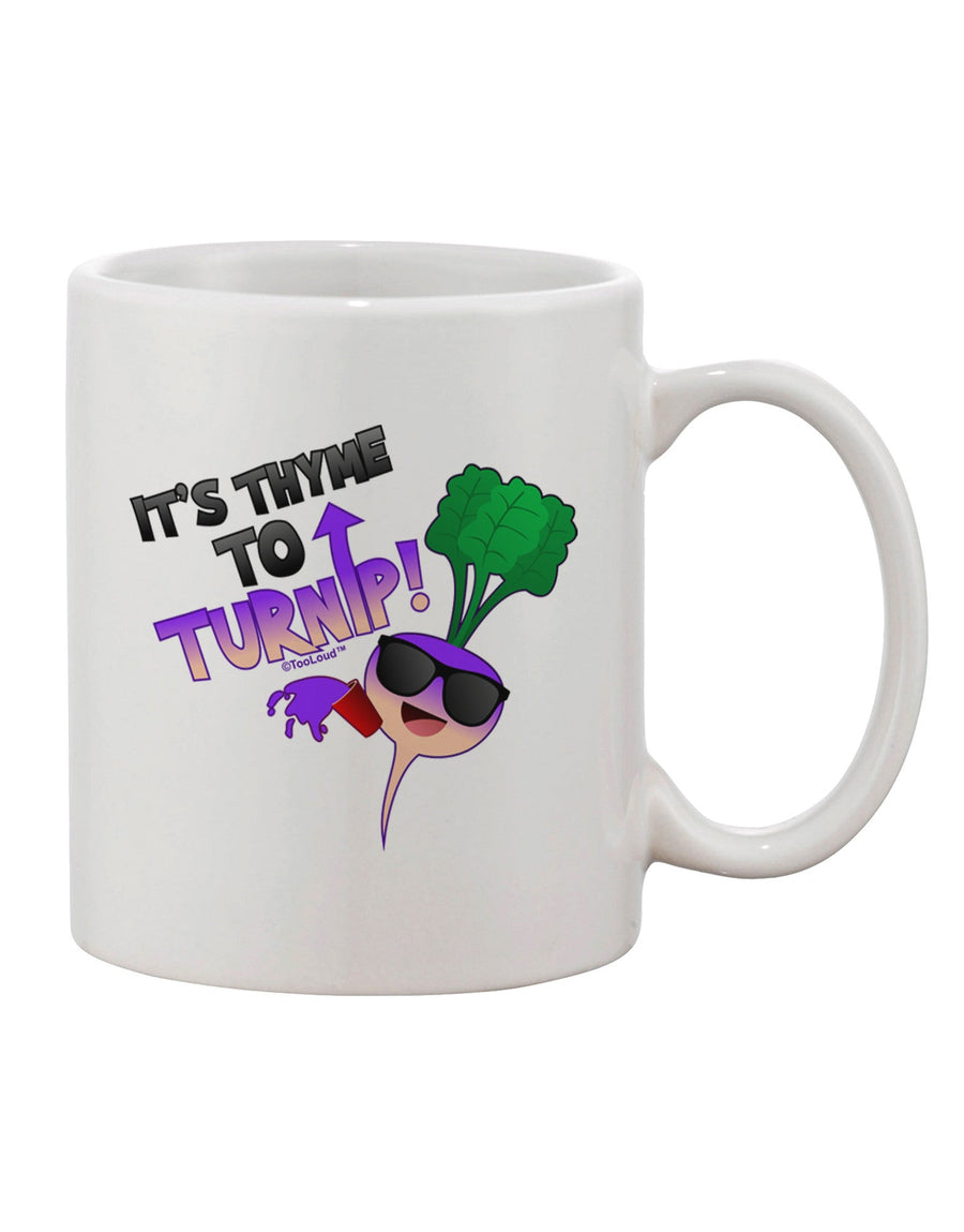 Thyme to Savor the Turnip Print on an 11 oz Coffee Mug - TooLoud-11 OZ Coffee Mug-TooLoud-White-Davson Sales