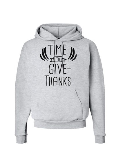 Time to Give Thanks Hoodie Sweatshirt-Hoodie-TooLoud-AshGray-Small-Davson Sales