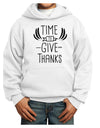 Time to Give Thanks Youth Hoodie White Extra-Large Tooloud