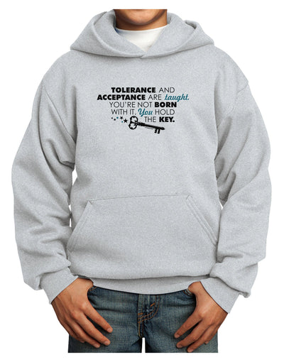 Tolerance And Acceptance Youth Hoodie Pullover Sweatshirt-Youth Hoodie-TooLoud-Ash-XS-Davson Sales