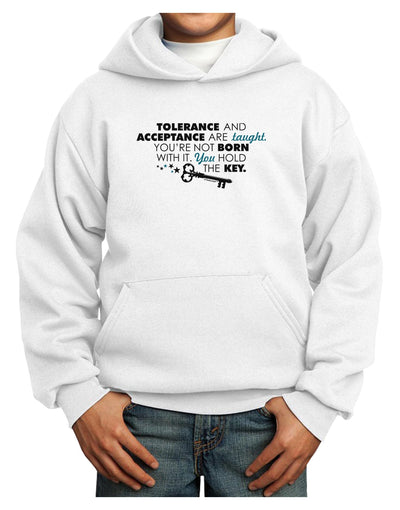 Tolerance And Acceptance Youth Hoodie Pullover Sweatshirt-Youth Hoodie-TooLoud-White-XS-Davson Sales