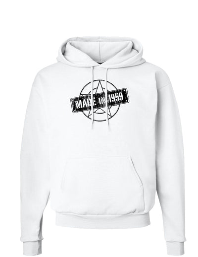 TooLoud 60th Birthday Gift Made in 1959 Hoodie Sweatshirt-Hoodie-TooLoud-White-Small-Davson Sales