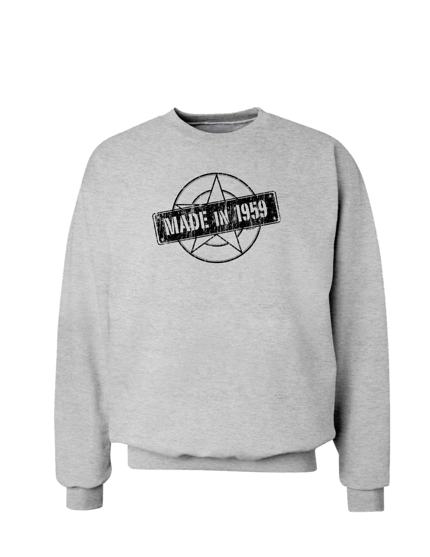 TooLoud 60th Birthday Gift Made in 1959 Sweatshirt-Sweatshirts-TooLoud-AshGray-Small-Davson Sales