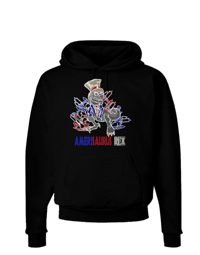 TooLoud AMERISAURUS REX Dark Dark Hoodie Sweatshirt-Hoodie-TooLoud-Black-Small-Davson Sales