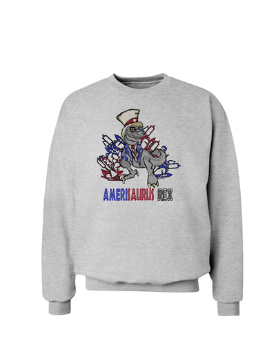 TooLoud AMERISAURUS REX Sweatshirt-Sweatshirts-TooLoud-AshGray-Small-Davson Sales