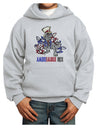 TooLoud AMERISAURUS REX Youth Hoodie Pullover Sweatshirt-Youth Hoodie-TooLoud-Ash-XS-Davson Sales