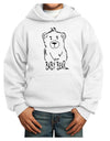 TooLoud Baby Bear Youth Hoodie Pullover Sweatshirt-Youth Hoodie-TooLoud-White-XS-Davson Sales
