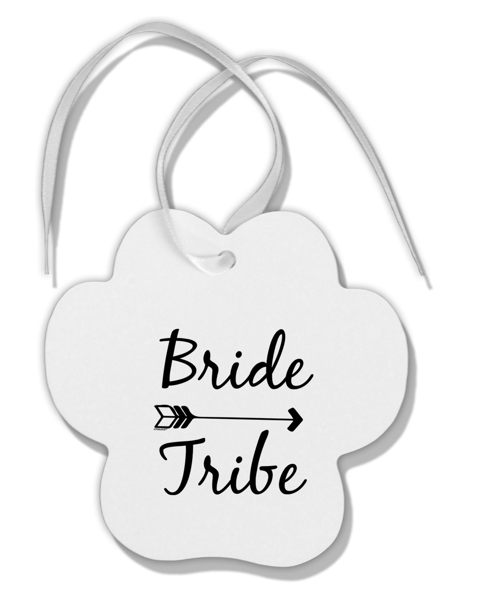 TooLoud Bride Tribe Paw Print Shaped Ornament-Ornament-TooLoud-Davson Sales