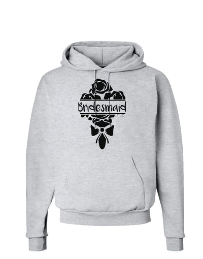 TooLoud Bridesmaid Bouquet Silhouette Hoodie Sweatshirt-Hoodie-TooLoud-AshGray-Small-Davson Sales