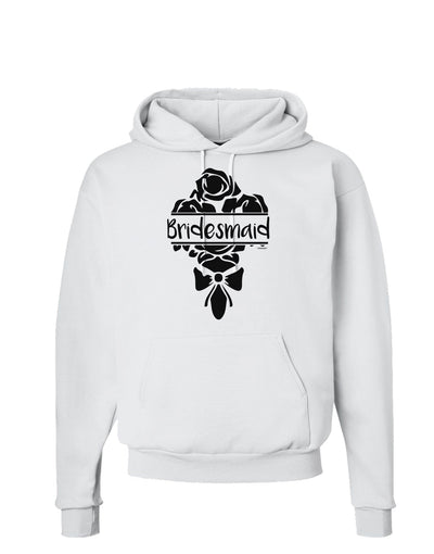 TooLoud Bridesmaid Bouquet Silhouette Hoodie Sweatshirt-Hoodie-TooLoud-White-Small-Davson Sales