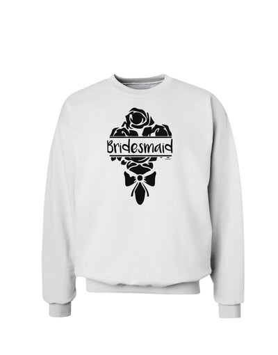 TooLoud Bridesmaid Bouquet Silhouette Sweatshirt-Sweatshirts-TooLoud-White-Small-Davson Sales