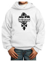 TooLoud Bridesmaid Bouquet Silhouette Youth Hoodie Pullover Sweatshirt-Youth Hoodie-TooLoud-White-XS-Davson Sales