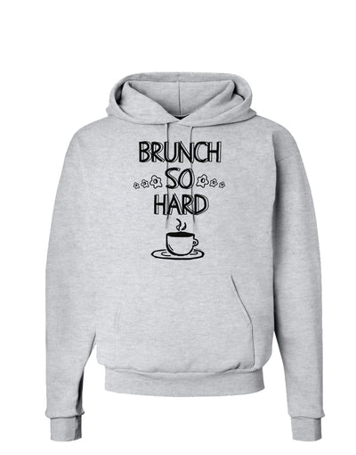 TooLoud Brunch So Hard Eggs and Coffee Hoodie Sweatshirt-Hoodie-TooLoud-AshGray-Small-Davson Sales