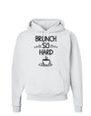 TooLoud Brunch So Hard Eggs and Coffee Hoodie Sweatshirt-Hoodie-TooLoud-White-Small-Davson Sales