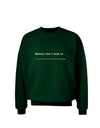 TooLoud Custom Before I Die Dark Adult Dark Sweatshirt-Sweatshirts-TooLoud-Deep-Forest-Green-Small-Davson Sales