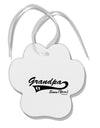 TooLoud Custom Grandpa Since YOUR YEAR Paw Print Shaped Ornament-Ornament-TooLoud-Davson Sales