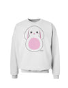 TooLoud Cute Bunny with Floppy Ears - Pink Sweatshirt-Sweatshirts-TooLoud-White-Small-Davson Sales