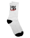 TooLoud Distressed Adult Crew Socks - Elevate Your Style-Socks-TooLoud-White-Ladies-4-6-Davson Sales