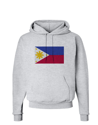 TooLoud Distressed Philippines Flag Hoodie Sweatshirt-Hoodie-TooLoud-AshGray-Small-Davson Sales