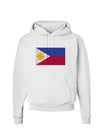 TooLoud Distressed Philippines Flag Hoodie Sweatshirt-Hoodie-TooLoud-White-Small-Davson Sales