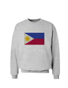 TooLoud Distressed Philippines Flag Sweatshirt-Sweatshirts-TooLoud-AshGray-Small-Davson Sales