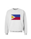 TooLoud Distressed Philippines Flag Sweatshirt-Sweatshirts-TooLoud-White-Small-Davson Sales