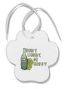 TooLoud Don't Worry Be Hoppy Paw Print Shaped Ornament-Ornament-TooLoud-Davson Sales