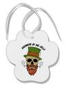 TooLoud Drinking By Me-Self Paw Print Shaped Ornament-Ornament-TooLoud-Davson Sales