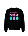 TooLoud Eggspert Hunter - Easter - Pink Adult Dark Sweatshirt-Sweatshirts-TooLoud-Black-Small-Davson Sales