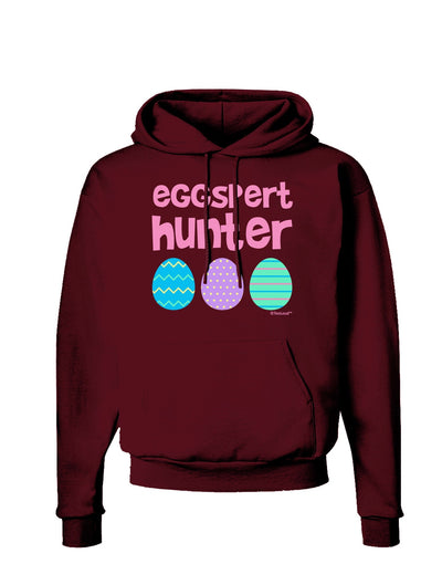 TooLoud Eggspert Hunter - Easter - Pink Dark Hoodie Sweatshirt-Hoodie-TooLoud-Maroon-Small-Davson Sales