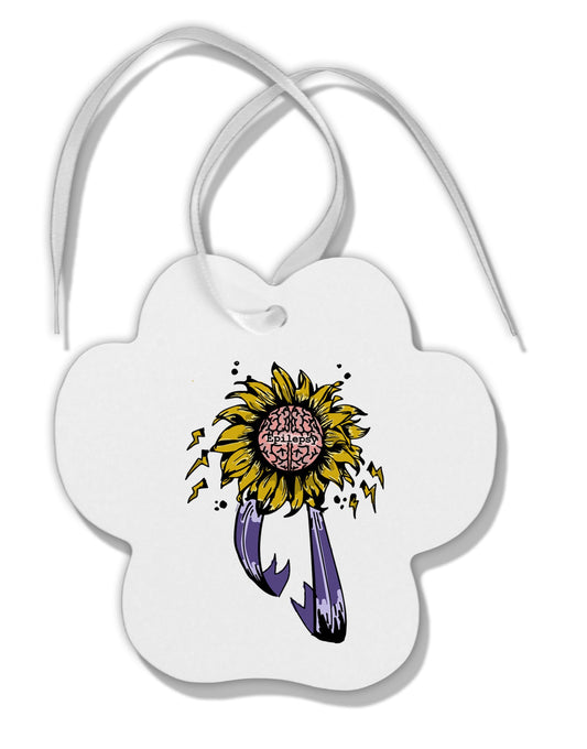 TooLoud Epilepsy Awareness Paw Print Shaped Ornament-Ornament-TooLoud-Davson Sales