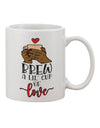 TooLoud Expertly Crafted Brew a Little Cup of Love 11 oz Printed Coffee Mug - TooLoud-11 OZ Coffee Mug-TooLoud-Davson Sales