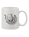 TooLoud Exquisite 11 oz Coffee Mug - A Tribute to the Majestic Asian Elephants-11 OZ Coffee Mug-TooLoud-Davson Sales