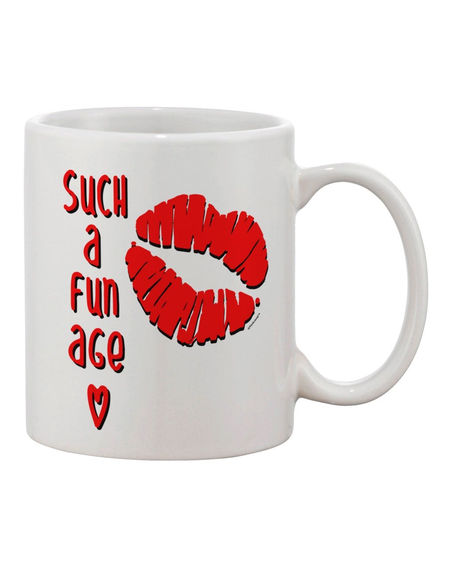TooLoud Exquisite Kiss Lips Printed 11 oz Coffee Mug - Perfect for Adding Fun to Your Morning Routine-11 OZ Coffee Mug-TooLoud-Davson Sales
