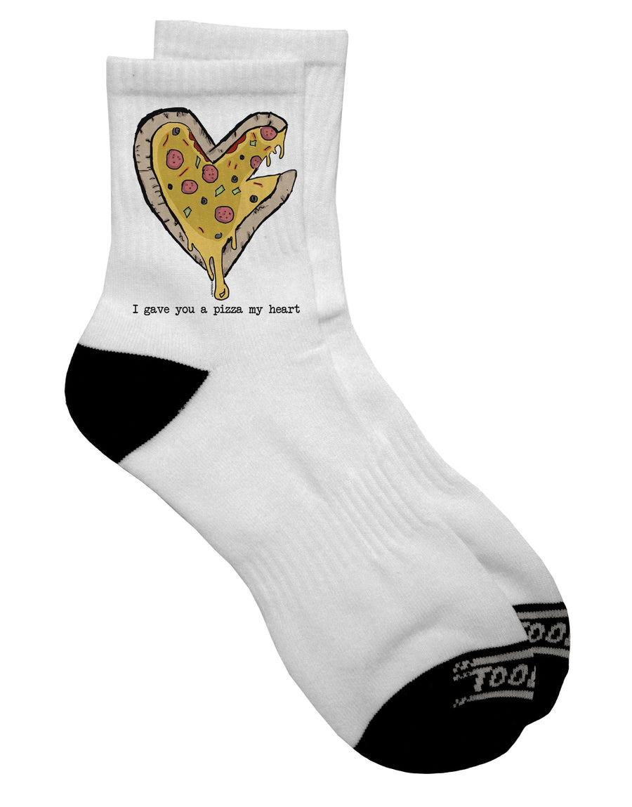 TooLoud - Exquisite Pizza-themed Adult Short Socks for the Discerning Shopper-Socks-TooLoud-White-Ladies-4-6-Davson Sales
