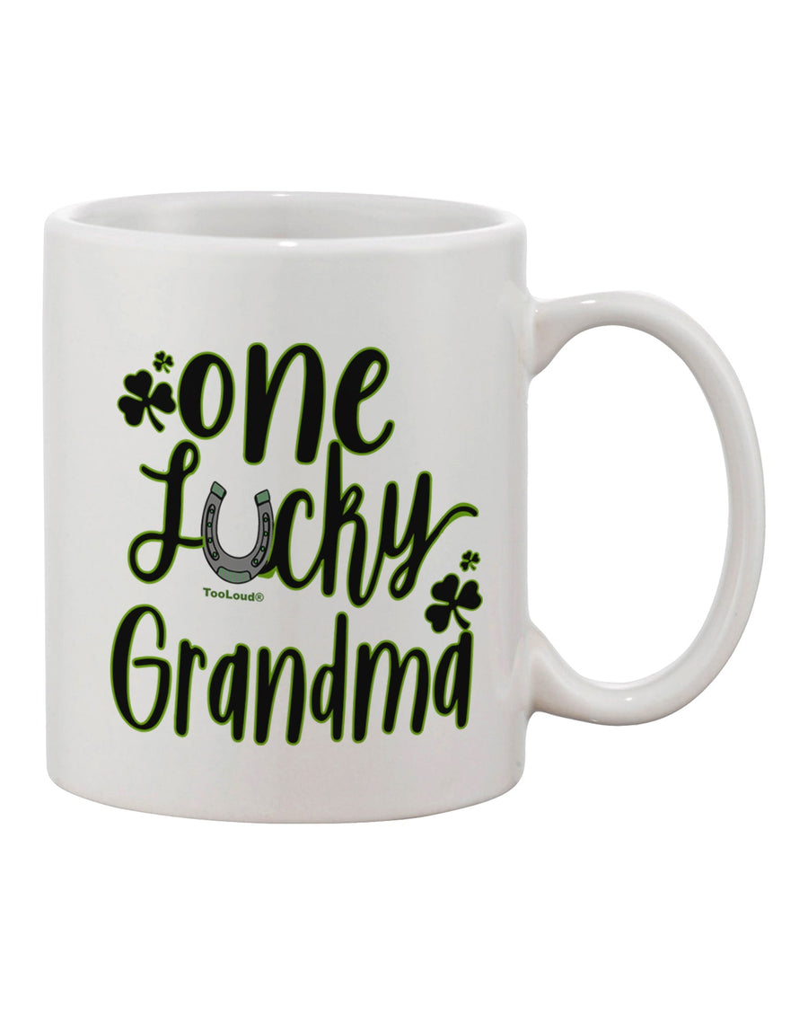 TooLoud Exquisite Shamrock Printed 11 oz Coffee Mug - Perfect for Celebrating Grandmothers-11 OZ Coffee Mug-TooLoud-Davson Sales