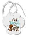 TooLoud God put Angels on Earth and called them Cowboys Paw Print Shaped Ornament-Ornament-TooLoud-Davson Sales