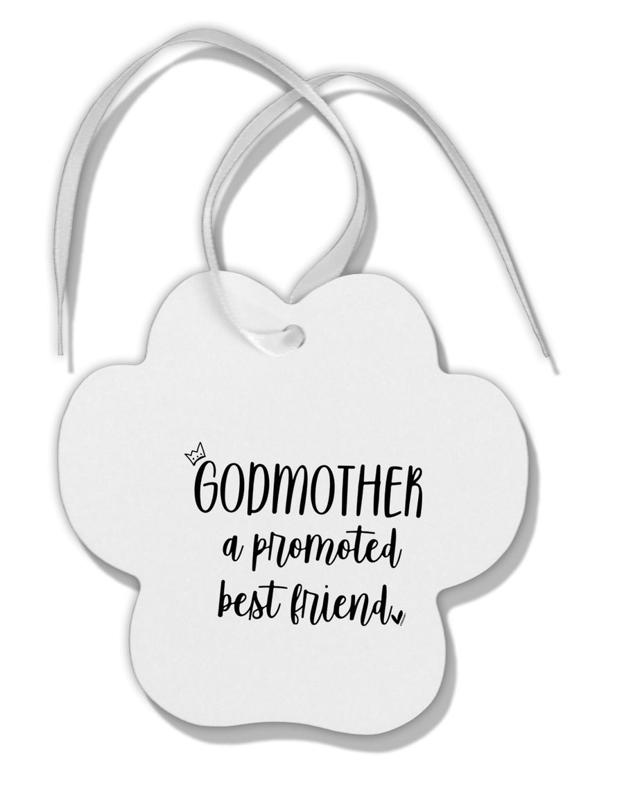 TooLoud Godmother Paw Print Shaped Ornament-Ornament-TooLoud-Davson Sales