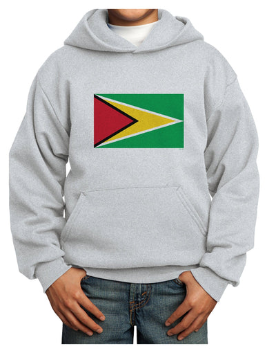 TooLoud Guyana Flag Youth Hoodie Pullover Sweatshirt-Youth Hoodie-TooLoud-Ash-XS-Davson Sales