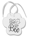 TooLoud He's My Boo Paw Print Shaped Ornament-Ornament-TooLoud-Davson Sales