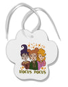 TooLoud Hocus Pocus Witches Paw Print Shaped Ornament