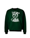 TooLoud I Love You 3000 Adult Dark Sweatshirt-Sweatshirts-TooLoud-Deep-Forest-Green-Small-Davson Sales