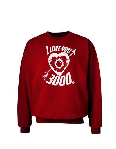 TooLoud I Love You 3000 Adult Dark Sweatshirt-Sweatshirts-TooLoud-Deep-Red-Small-Davson Sales