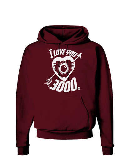 TooLoud I Love You 3000 Dark Hoodie Sweatshirt-Hoodie-TooLoud-Maroon-Small-Davson Sales